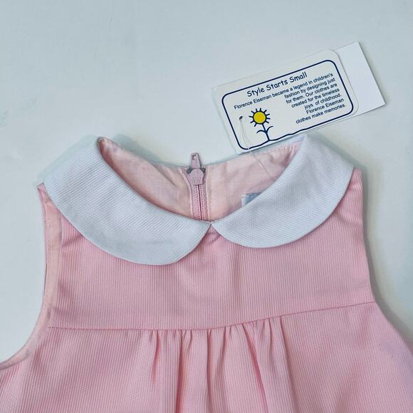 NWT Florence Eiseman 24M Finewale Pique Dress w/ Tulips, Bunny & Ducks - Picture 3 of 5